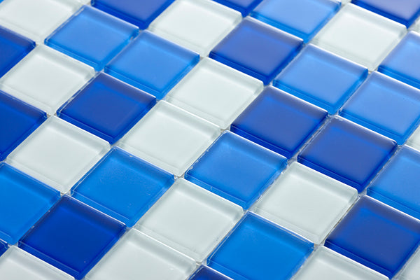 Vitrello Squarestyle Blue White Mix 25x25