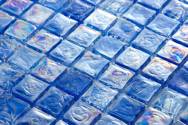 Vitrello Icecubestyle Floral Blue 20x20