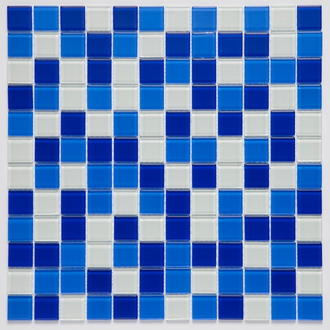 Vitrello Squarestyle Blue White Mix 25x25